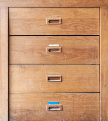 Wooden filing cabinet