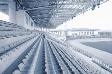 yellow seat in the  stadium