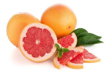 Ripe red grapefruit