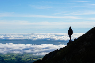 Looking at the valley from Mount Taranaki