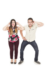 Obraz premium Couple dancing Macarena