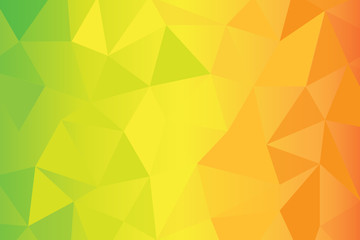 Fototapeta premium greenyellow orange poly background