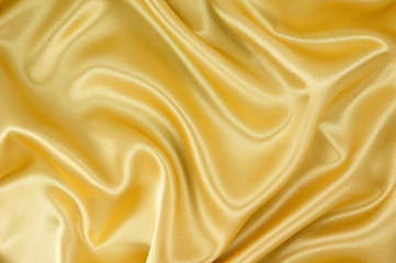 Gold satin fabric