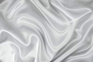 Crédence de cuisine en verre imprimé Poussière White satin fabric
