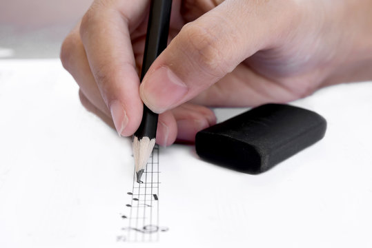 Write musical notes