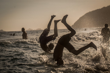 Brincar na praia