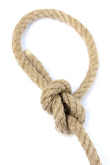 noeud de chaise en corde de chanvre