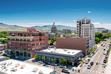 Idaho state capital in downtown Boise - obrazy, fototapety, plakaty