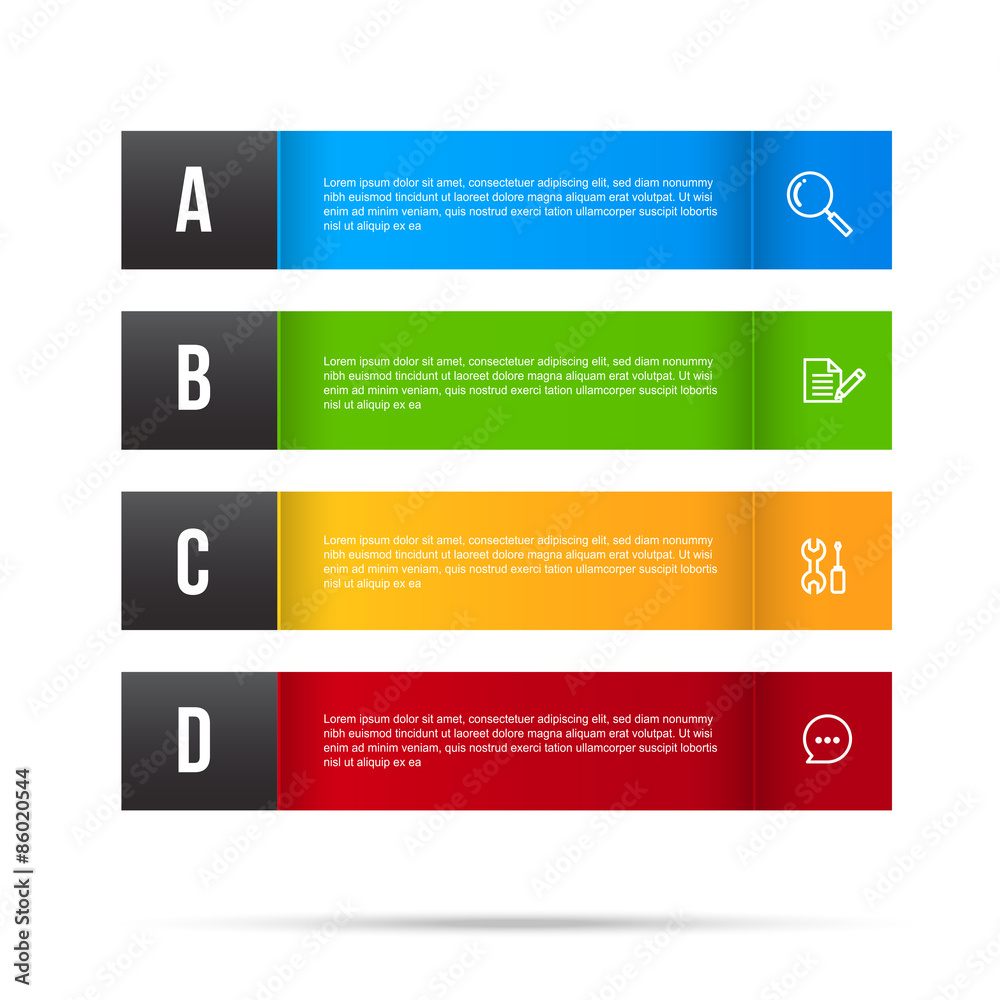 Canvas Prints abstract color tag banner isolated on white background 001