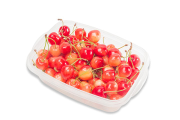 Red and yellow cherries