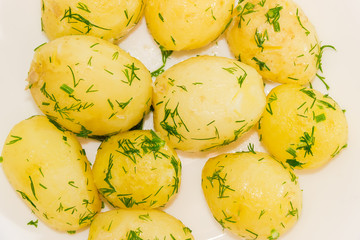 Boiled potatoes