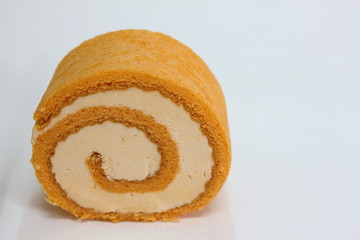  tasty orang slice roll cake arrangement.