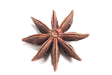 star anise. isolated on a white background
