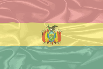 Bolivia Silk Flag