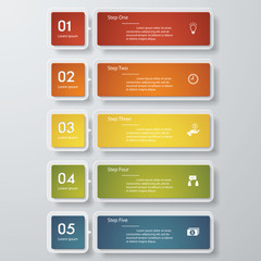 Design clean number banners template/tags or website layout.