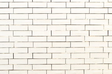 Obraz premium Brick wall painted white, Background