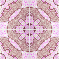 Brown tiles background