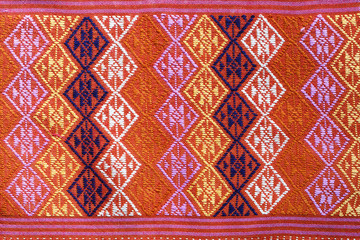 Thai silk fabric pattern