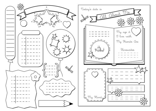 All about me. School Printable
