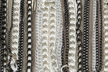 Silver Chains Metallic Necklace