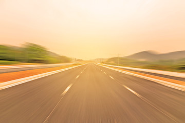 Naklejka premium road with blue sky
