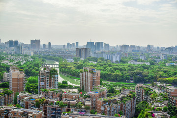 Fototapeta na wymiar chengdu city at china