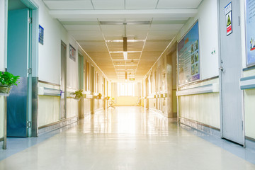 corridor in hospital - Powered by Adobe