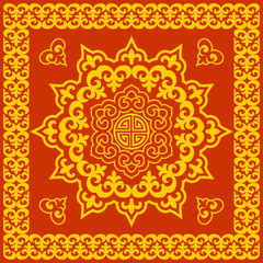 Oriental round pattern