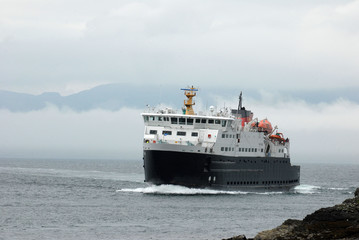 Ferry en mer du nord