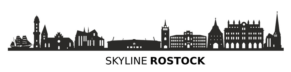 Skyline Rostock - obrazy, fototapety, plakaty