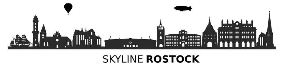 Obraz premium Skyline Rostock