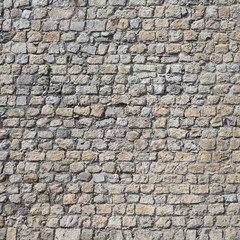 Old gray brick wall texture background.