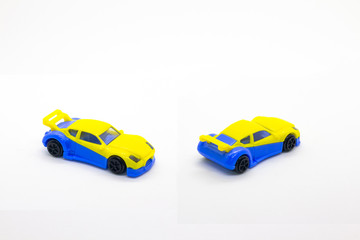 Fototapeta na wymiar Plastic toy car 