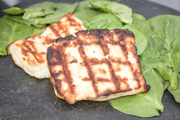 Grilled halloumi
