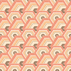 The pattern of hexagons