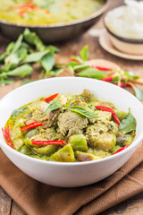 Green pork Curry , Thai cuisine