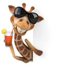 Fototapeta premium Fun giraffe
