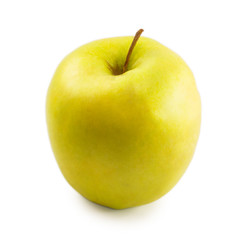 yellow apple isolated on a white background