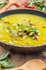 Green pork Curry , Thai cuisine