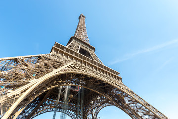 Fototapeta na wymiar Eiffel Tower Paris summer