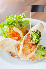 Smoke Salmon Wrap