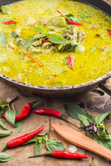 Green pork Curry , Thai cuisine