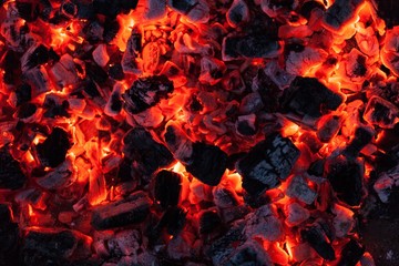 Fototapeta na wymiar Bbq, grill, coal.