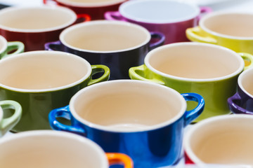 Colored pots