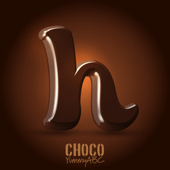 Chocolate vector dark 3d typeset