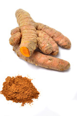 Raíz de cúrcuma.