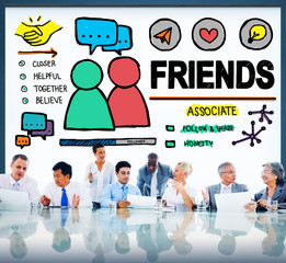 Friends Group People Social Media Loyalty Concept