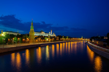 Московский Кремль ночью