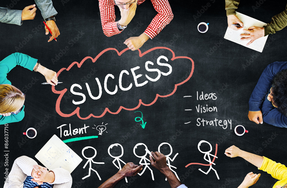Sticker success talent vision strategy goals concept - Stickers