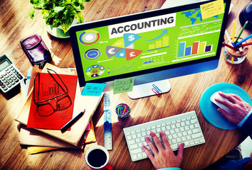 Accounting Investment Expenditures Revenue Data Report Concept